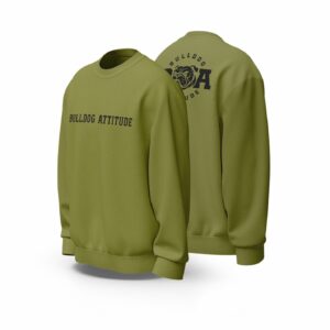 Bulldog Attitude Crewneck Full Sleeves T-Shirt