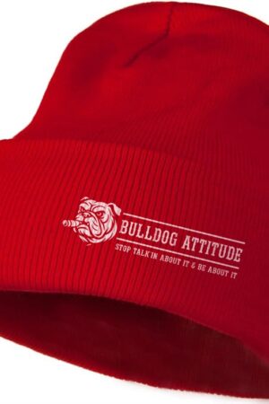 Bulldog Attitude Knit Beanie